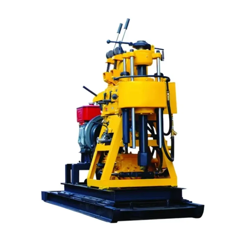 portable mining geological diesel engine water well drilling rig and spt test borehole core drilling rig machines