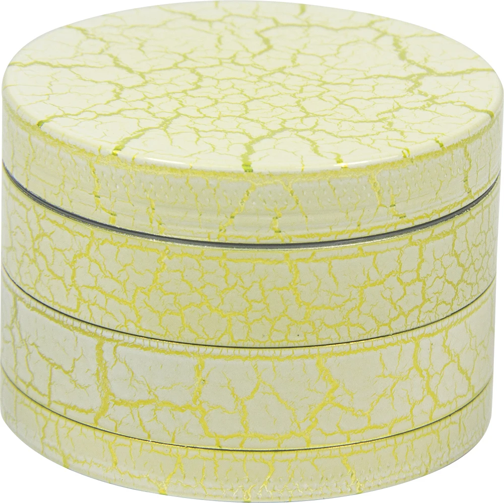 

2.1'' Candy Cracked Color Tobacco Herb Grinder 4pc Zinc Alloy Spice Crusher gift Good Idea for Halloween Christmas Gift