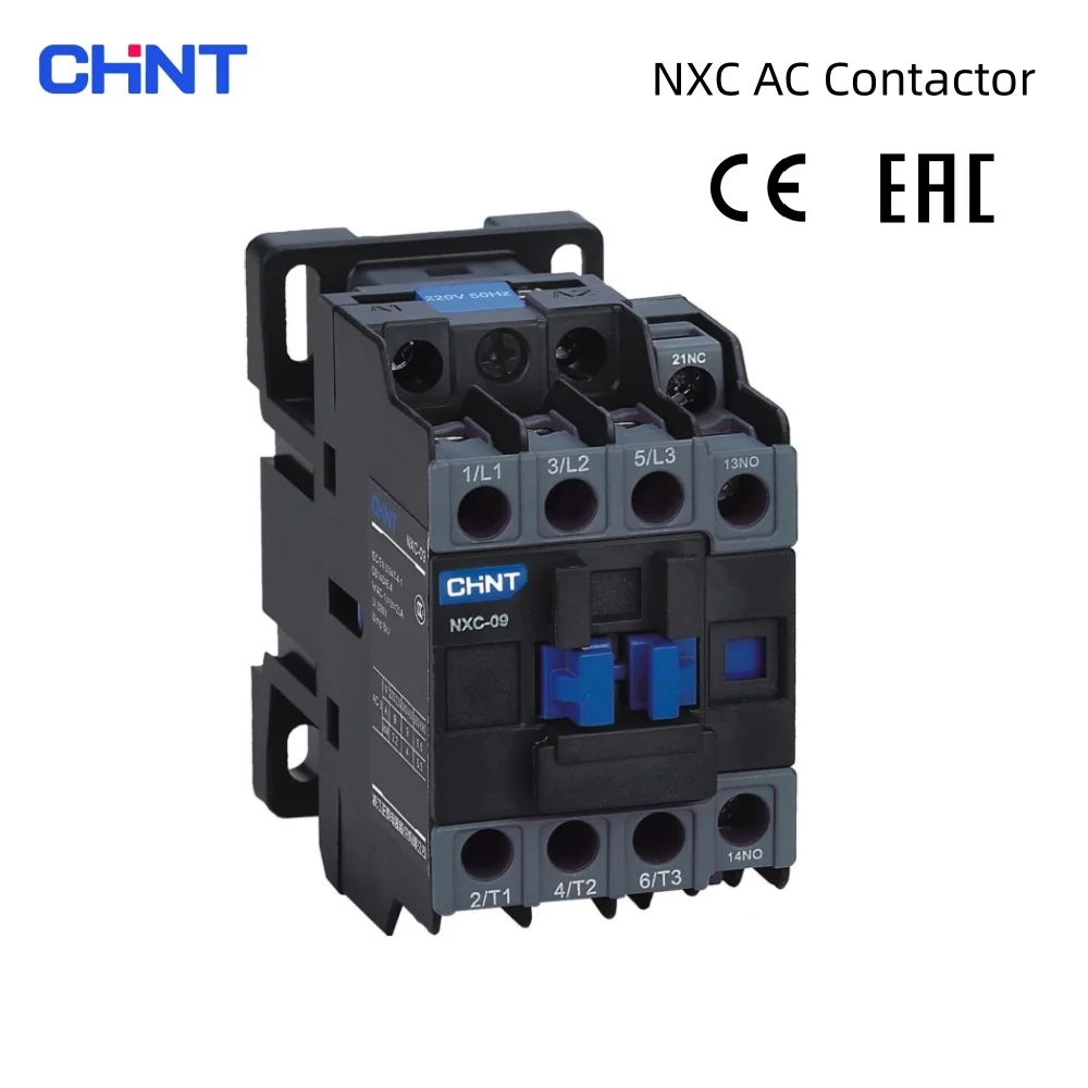 CHINT NXC-09 12 18 25 32 40 65 AC Contactor 3 Pole Magnetic Contactor 9A-65A Motor Starter Relay Coil AC24V 36V 110V 220V 380V