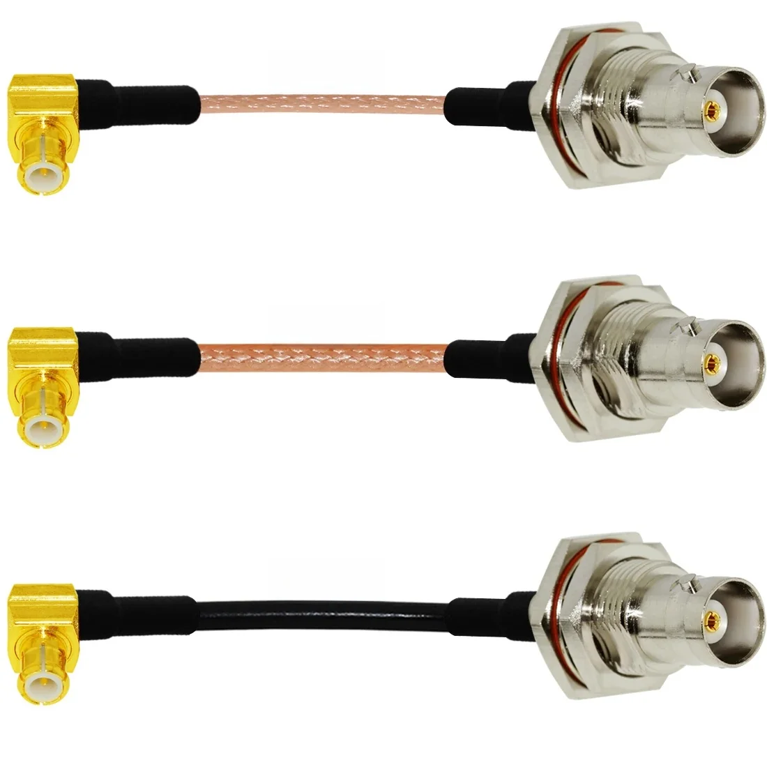 Kabel do modemu bezprzewodowego MCX męski przełącznik kątowy BNC żeński adapter pigtail RG316 RG174 RG178 hurtownia szybka wysyłka 15CM — zdjęcie 2
