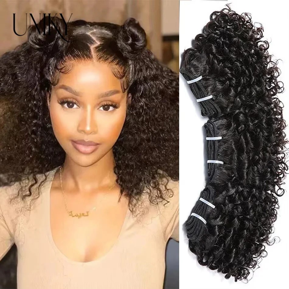 12A มองโกเลีย Afro Kinky Curly Human Hair Bundles Deal ธรรมชาติผมมนุษย์ Deep Wave Curly Hair Weave Extensions Remy Human Hair