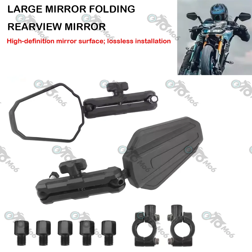 Rückspiegel, Seitenspiegel, verstellbarer, faltbarer Rückspiegel für Yamaha TENERE TENERE 700 XT660Z XT1200 TRACER7 TRACER 9 GT