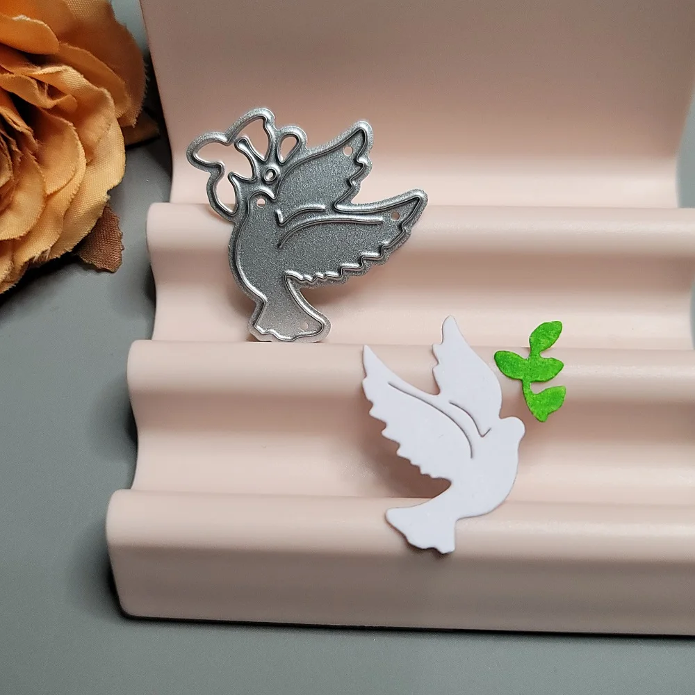 3 Kinds of Pigeon Metal Cutting Dies Scrapbook Embossing Pigeons Die Cuts Album DIY Craft Cutting Die Dove 2022 New Birds Dies