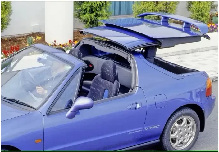 

For 1991-1998 Honda CR-X Del Sol Targa top Roadster Coupe with Automat Trunk Rear Tailgate Boot Gas Spring Struts Lift Support