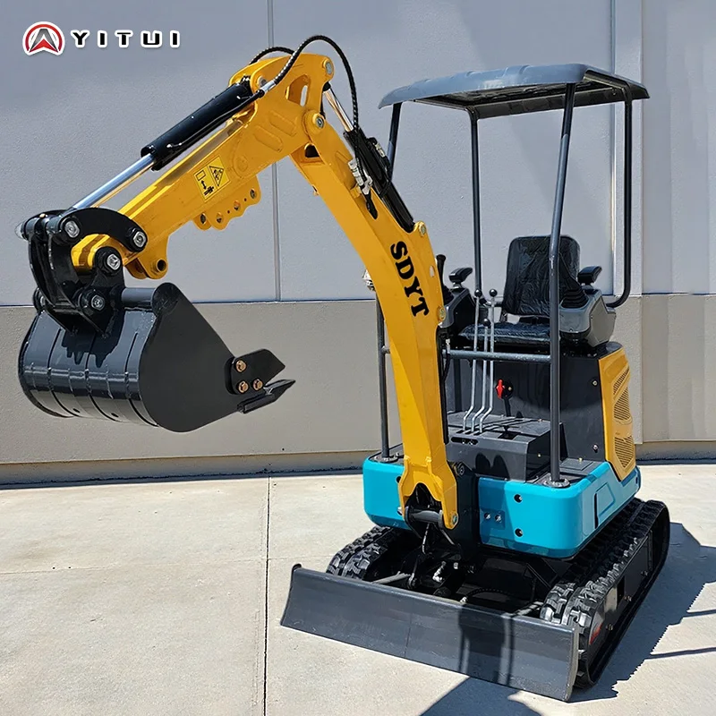 1.2 طن حفارة صغيرة Epa Enginehydraulic Crawler حفار صغير 1 طن Excavatrice Mini Excavadoras للبيع حسب الطلب