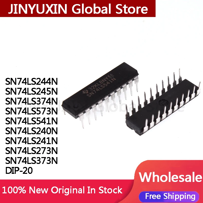 10 sztuk SN74LS244N SN74LS245N SN74LS374N SN74LS573N SN74LS541N SN74LS240N SN74LS241N SN74LS273N SN74LS373N DIP-20 IC