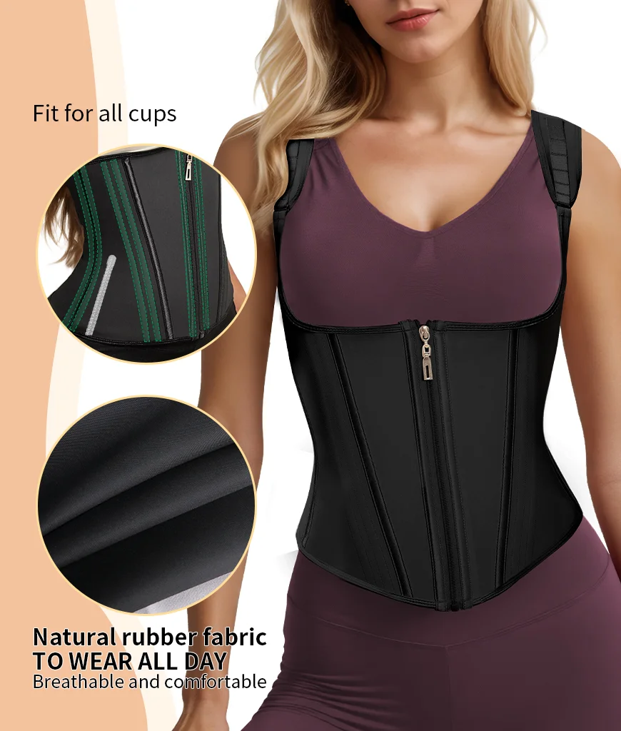 مدرب خصر من اللاتكس للنساء، حزام فاجا كولومبي، ملابس داخلية على شكل الساعة الرملية، حزام رياضي للتحكم في البطن #3