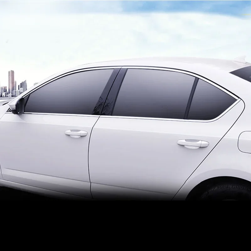 Vtear okno samochodu pokrywa osłonowa zewnętrzna chrom stylizacja samochodów stylowe dekoracje akcesoria części do Skoda Octavia A7 MK3 2021 — zdjęcie 2