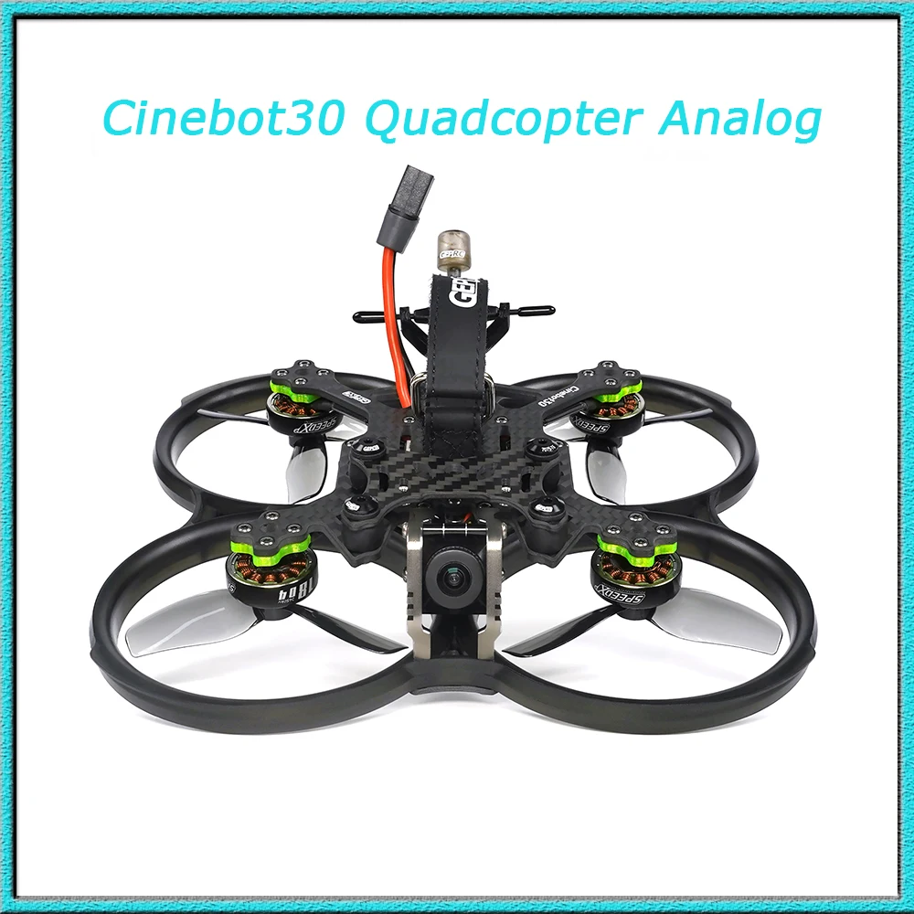 

2022 Новый GEPRC Cinebot30 Квадрокоптер аналоговый FPV Дрон 4S 6S с PNP, Frsky R-XSR, TBS Nano RX, ELRS 2,4G приемник