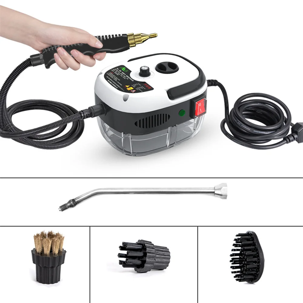 2500W Portable handhad Steam neck High Temperature pressuized Steam mining Machine with Brush head for Kitchen Furniture