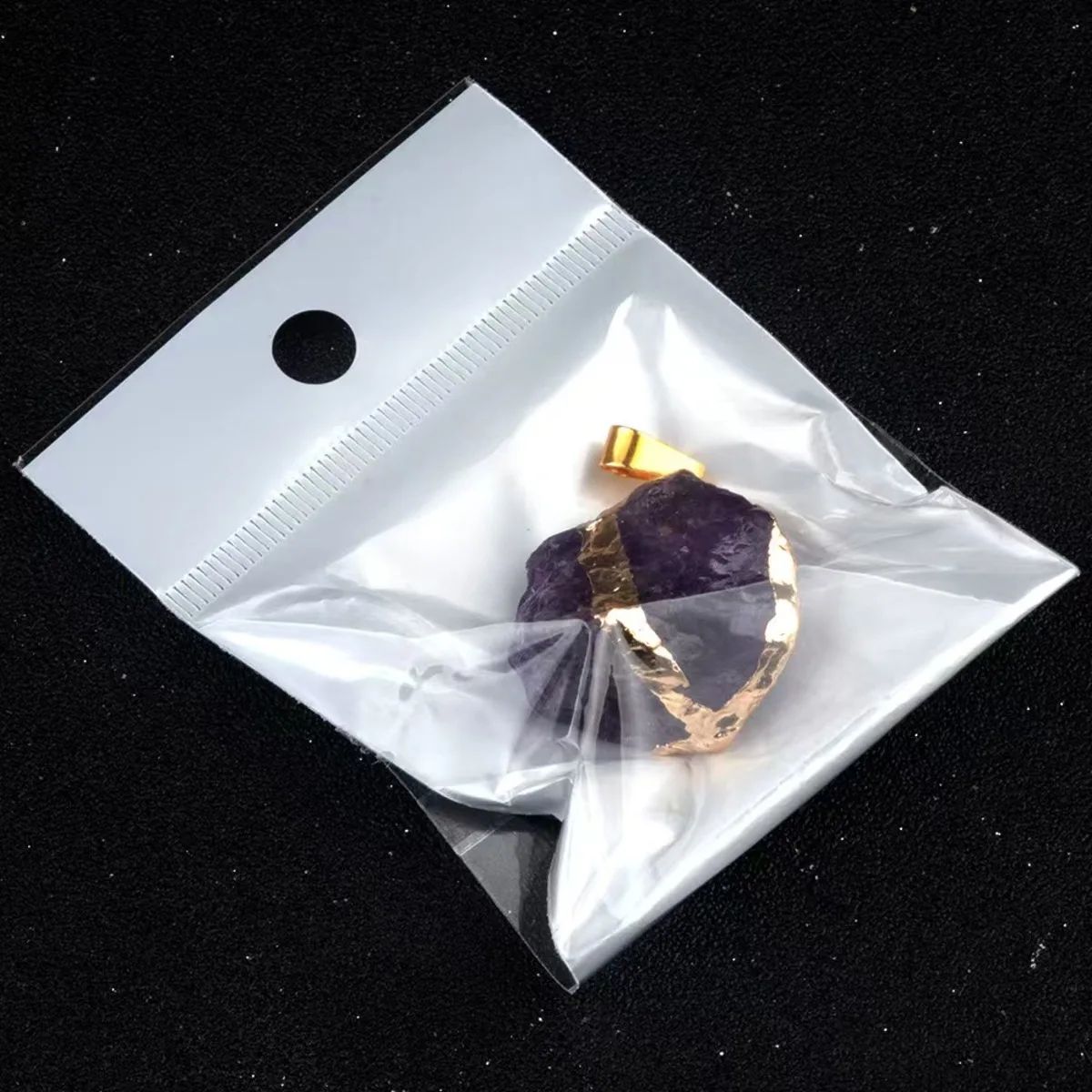 25-35mm Irregular Shape Natural Stone Crystal Necklaces Pendant Gold Color Wrap Charms for Jewelry Making DIY Earrings Accessory image 4