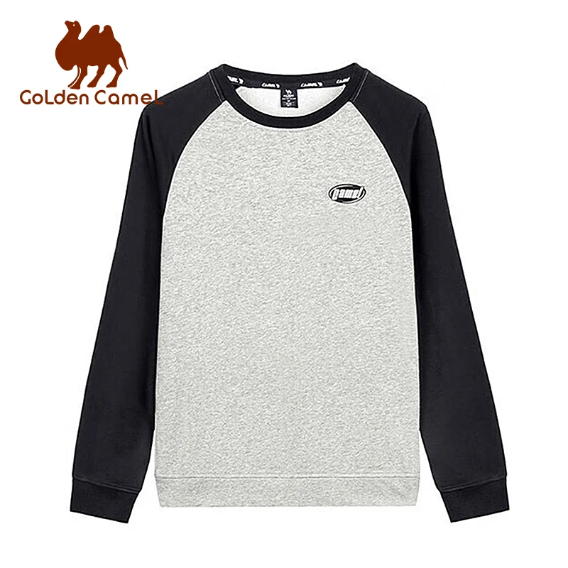 GOLDEN CAMEL Men's Sweater Fleece Shirts for Men Long Sleeve Top Casual Sports Running Loose Short Pullover Men Clothing Coats