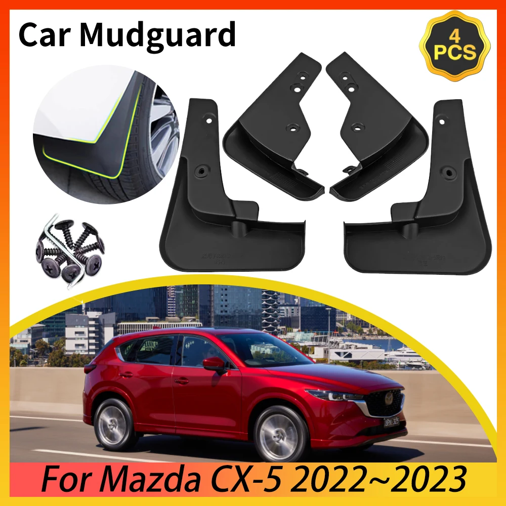 

for Mazda CX-5 CX5 CX 5 2022 2023 Car Mudguards Front Rear Wheels Mudflaps Splash Guards Mud Flaps Cover Fender Auto Accessories