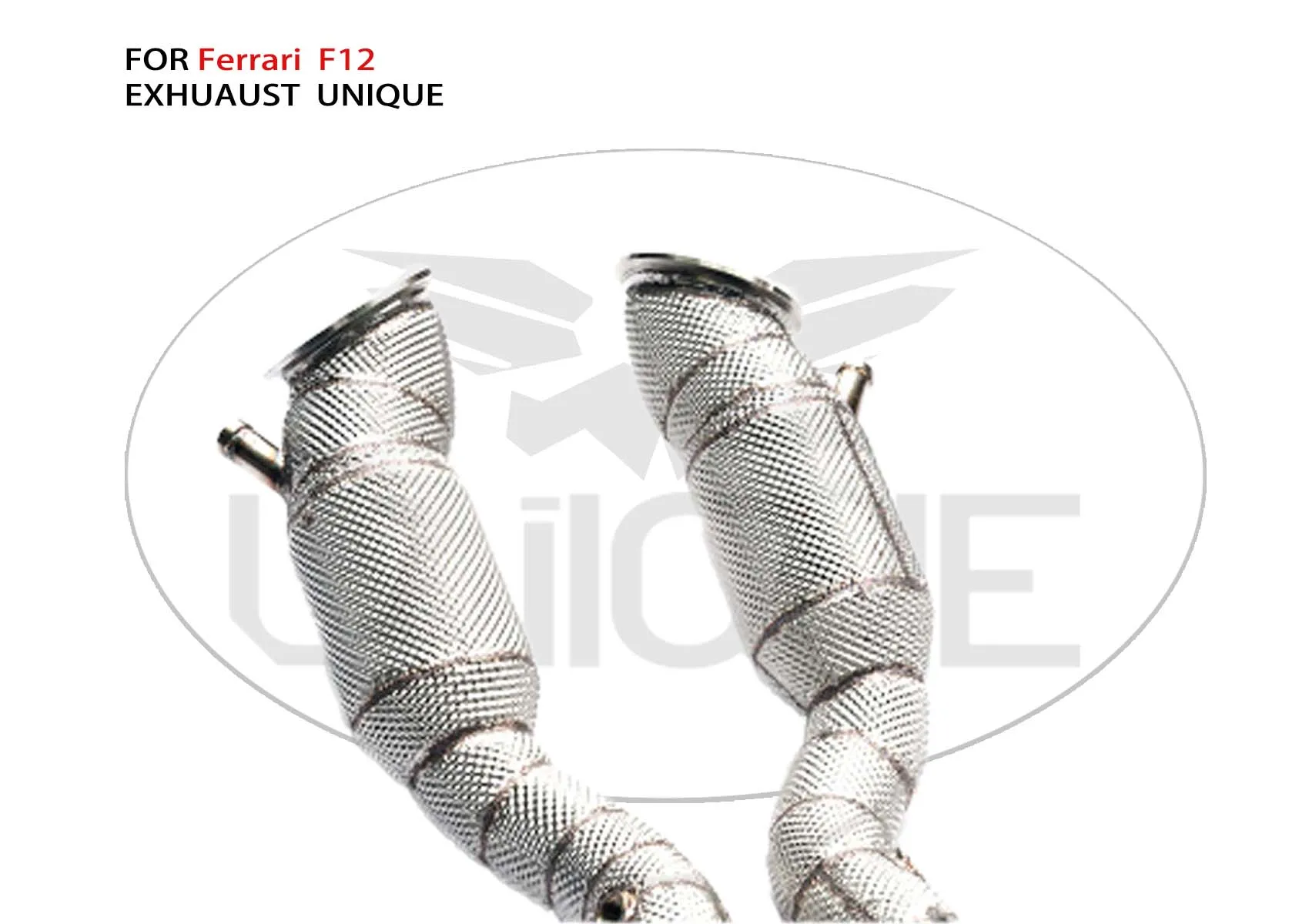 UNIQUE Exhaust Manifold Downpipe for Ferrari F430 Car Accessories With Catalytic Converter Header Without Cat Pipe