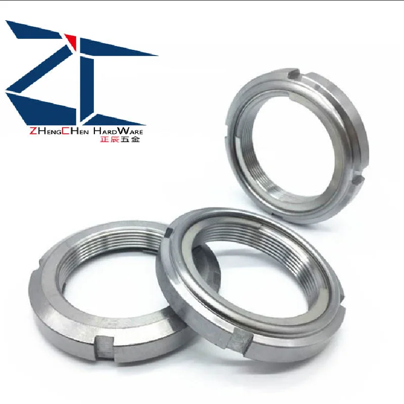 FUNT تحمل قفل المكسرات ، غرامة U المكسرات ، عزم الدوران السائد ، تحمل الجوز المستخدمة لتحمل دوران الميكانيكية ، M10-M100 الجسم