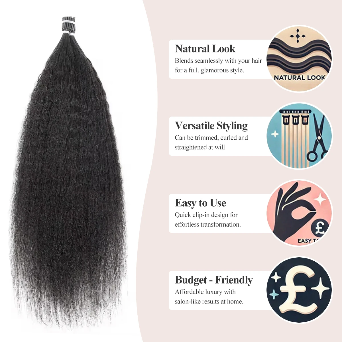 وصلات شعر ميكرولينك I نصائح ميكرولينك شعر بشري غريب مستقيم وصلة شعر مع خرز مجاني جودة ريمي يمكن إعادة تصفيفه #3