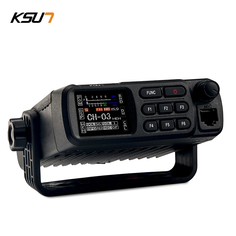 Imagem -02 - Rádio cb 2627mhz Mini Carro Móvel Amador Rádio Estação Transceptor de Ondas Curtas com am fm 40 Canal Handheld Mic Ksut Cb100