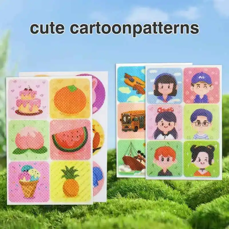 

180 Pcs Cute Character Outdoor Protection Stickers – Natural Plant Formula for Family Summer Fun – Must-Have for Camping & BBQ Trips