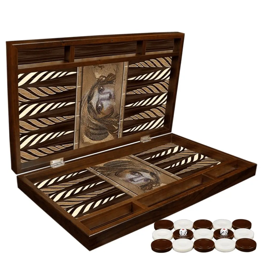 XXL Luxury Wooden Backgammon Set Big Size Wooden Backgammon Board Games Birthday Gift Gift for Father Sports and Entertainment