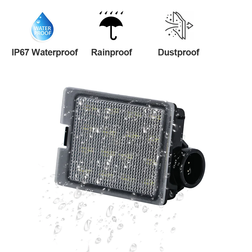 2PCS LED License Plate Light For DODGE Durango 2014 2015 2016 2017 2018 2019 2020 GT SRT SXT Citadel No Error Number Plate Lamps