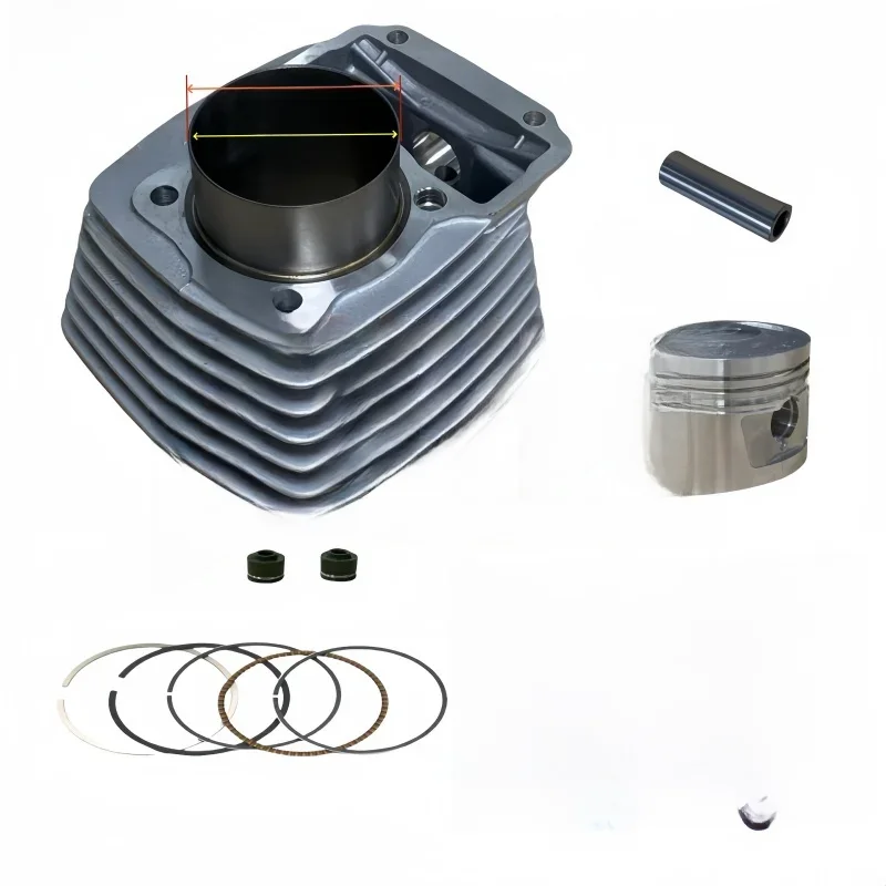 Zestaw cylindrów motocyklowych o średnicy 62 mm do Hondy CG125 Upgrade do 150cc CG150 CG 150 125 Narzędzie do pierścieni tłokowych Zmodyfikowane części zamienne silnika — zdjęcie 2