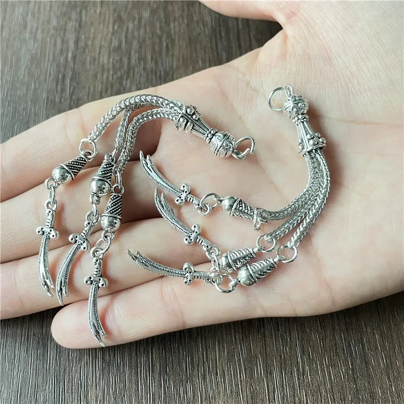 Junkang Legering Lange Mes Pine Cone Vlag Hanger Diy 33 Rozenkrans Kralen Moslim Islamitische Gebed Meditatie Sieraden Connector - afbeelding 2