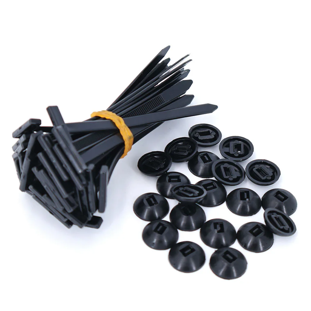 A Set Nylon Universal Cable Tie Car Fixing Clips Self-Locking Zip Ties Holder Buckle With Pin for Car Repair Clip Car Fasteners