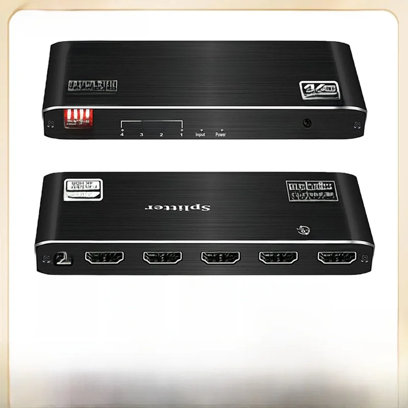 Najlepszy rozdzielacz HDMI 1x2 z 2026 roku, rozdzielacz HDMI 2.0 4K, rozdzielacz wideo i audio HDMI z obsługą 3D HDR 4K 60Hz, rozdzielacz HDMI 1x4 do laptopa — zdjęcie produktu 7