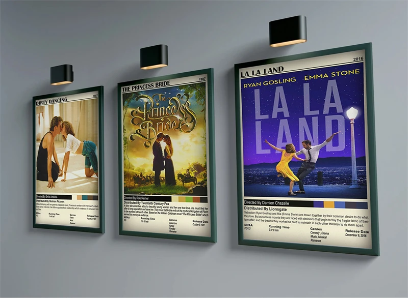 ملصق فيلم كلاسيكي قديم, صرخة جمالية, كورالين, رقص بين النجوم, فيلم رعب قديم, طباعة قماش عتيقة, فن جداري, ديكور الغرفة #2