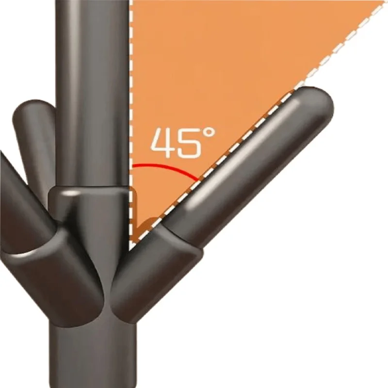 رف معطف قائم على الأرض من Taoduomi Sc12 منظمات معدنية قابلة للإزالة