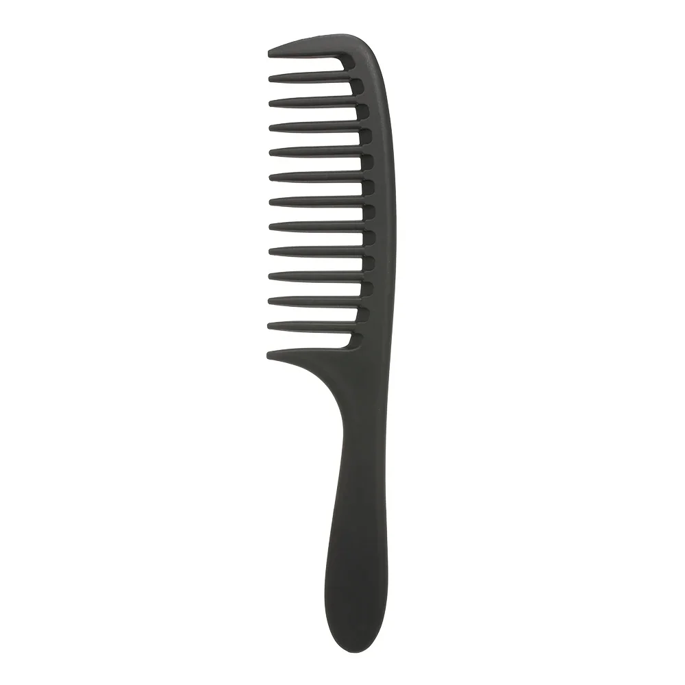Peigne à Dents Larges en Carbone Antistatique, Outil de Coiffure pour Salon Professionnel