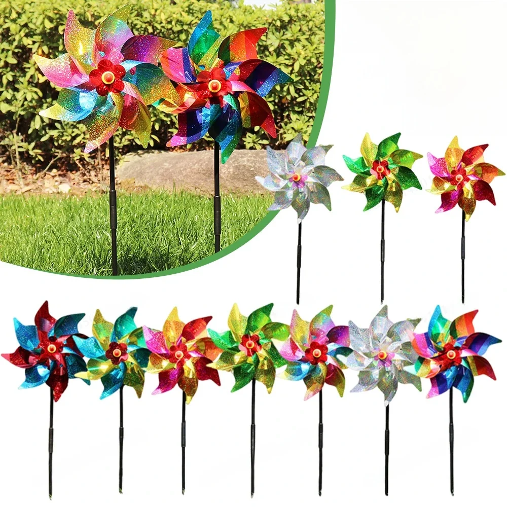 NONE Moulinet Répulsif à Oiseaux pour Enfant, Moulinet Moulinet, Épouvantail Kly, Moulinet à Vent, Spinner pour Jardin, Pelouse, Cour, Décor, artificiel oigner les Oiseaux 3