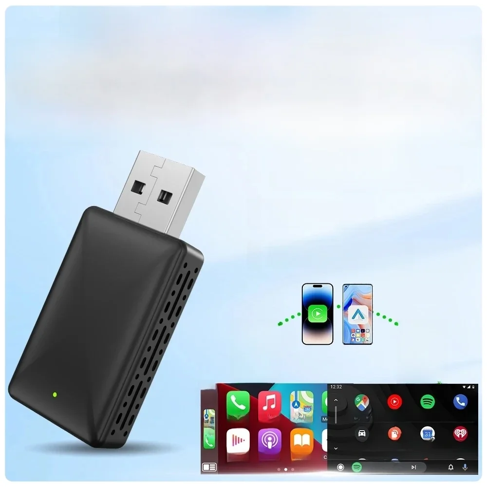 LEXXSON Mini Wireless dla Apple CarPlay Adapter Przenośny Smart Mini Box Plug & Play BT WiFi do radia samochodowego z OEM Wired CarPlay — zdjęcie 2