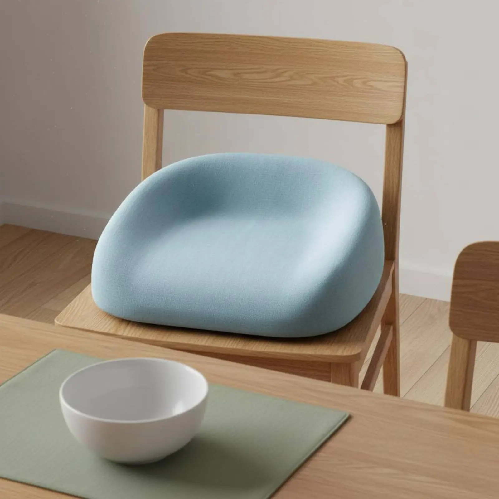 Kid’s Seat Cushion Dense Sponge Adjustable Height Booster Pad Non-slip Chair Riser for Family Dinners Children Seat Cushion