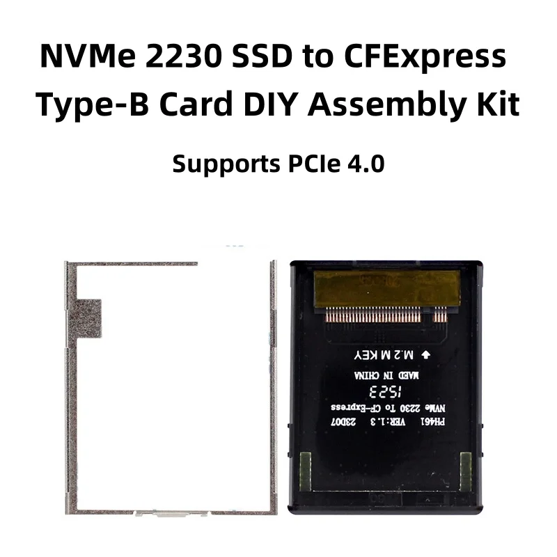 NGFF M.2 M-Key NVMe 2230 SSD to CFExpress Type-B Adapter DIY Kit for High-speed Storage & Data Transfer