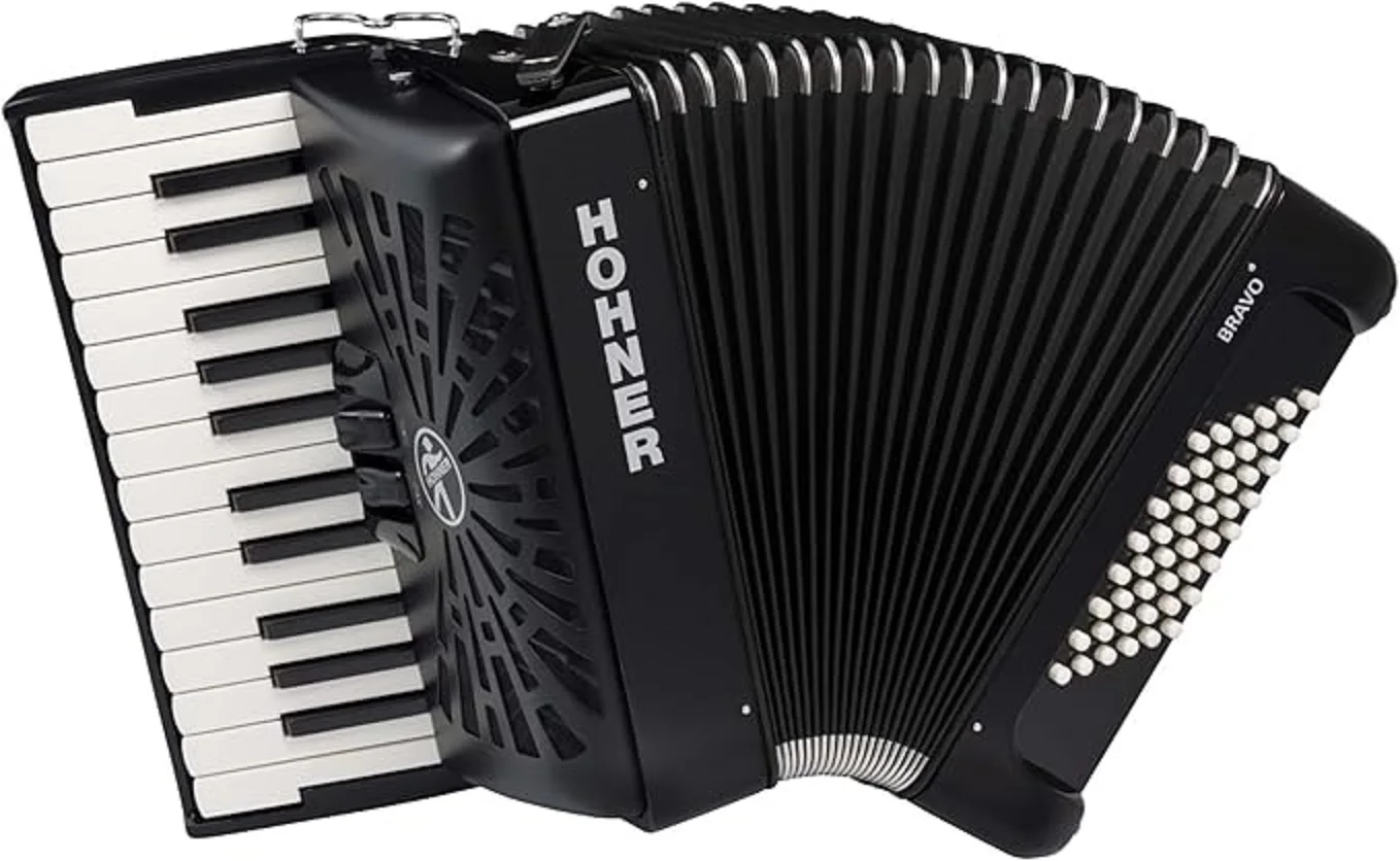 DISCOUNT SALES!!@))) Hohner Bravo II 48 Chromatic Piano Key Accordion