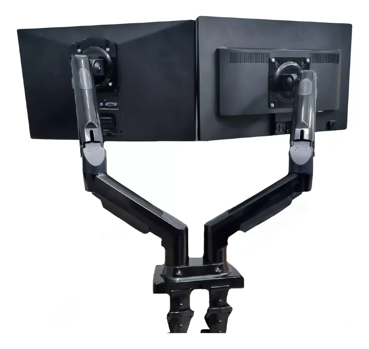 Suporte Duplo Articulado de Mesa para Monitores LED LCD 17 a 32 Polegadas Ajustável com Pistão a Gás Modelo ON F180