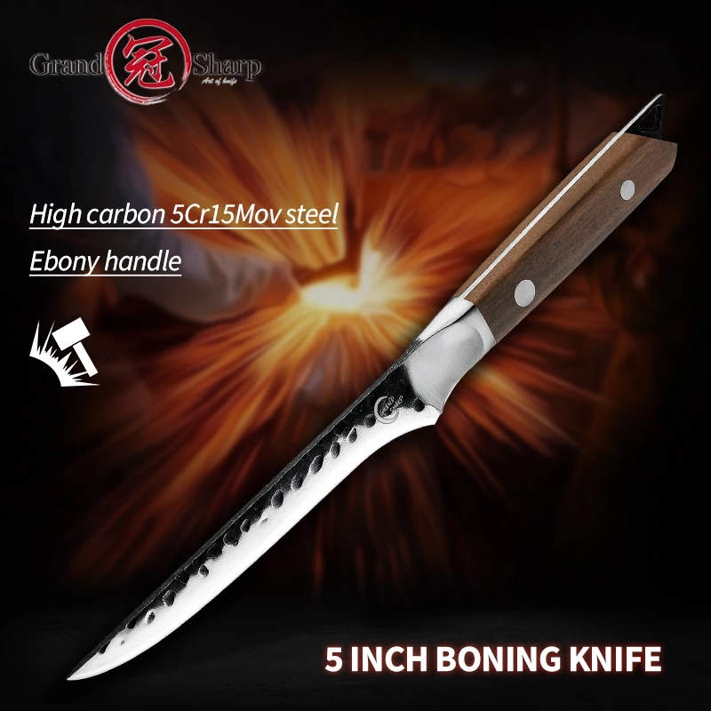 Grandsharp Boning Knife Cooking Tools Stainless Steel Chef Kitchen Knife Meat Vegetable Cooking Chef's ECO Friendly Product