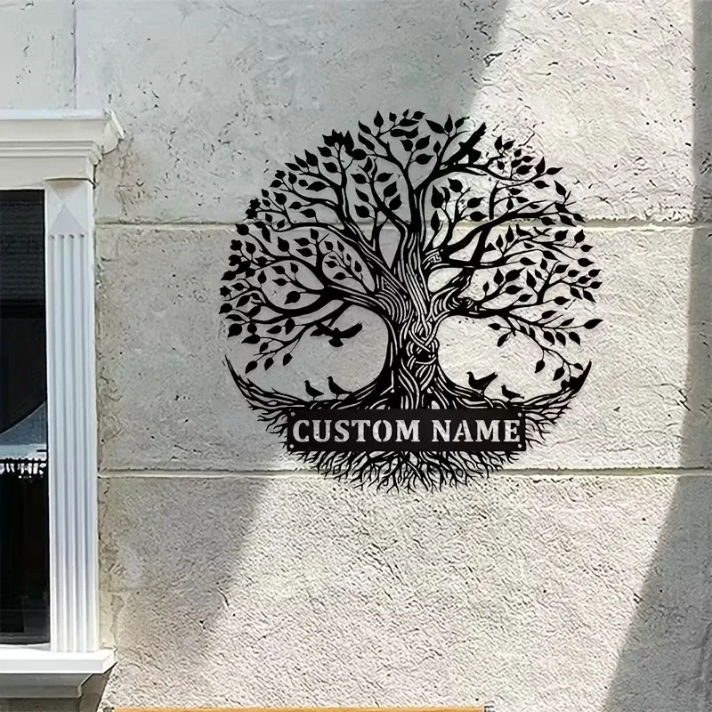 Customizable Tree of Life Metal Wall Art Decor with Branching Design, Unique for Large Space/Outdoor Decor, Metal Wall Art Decor image 3