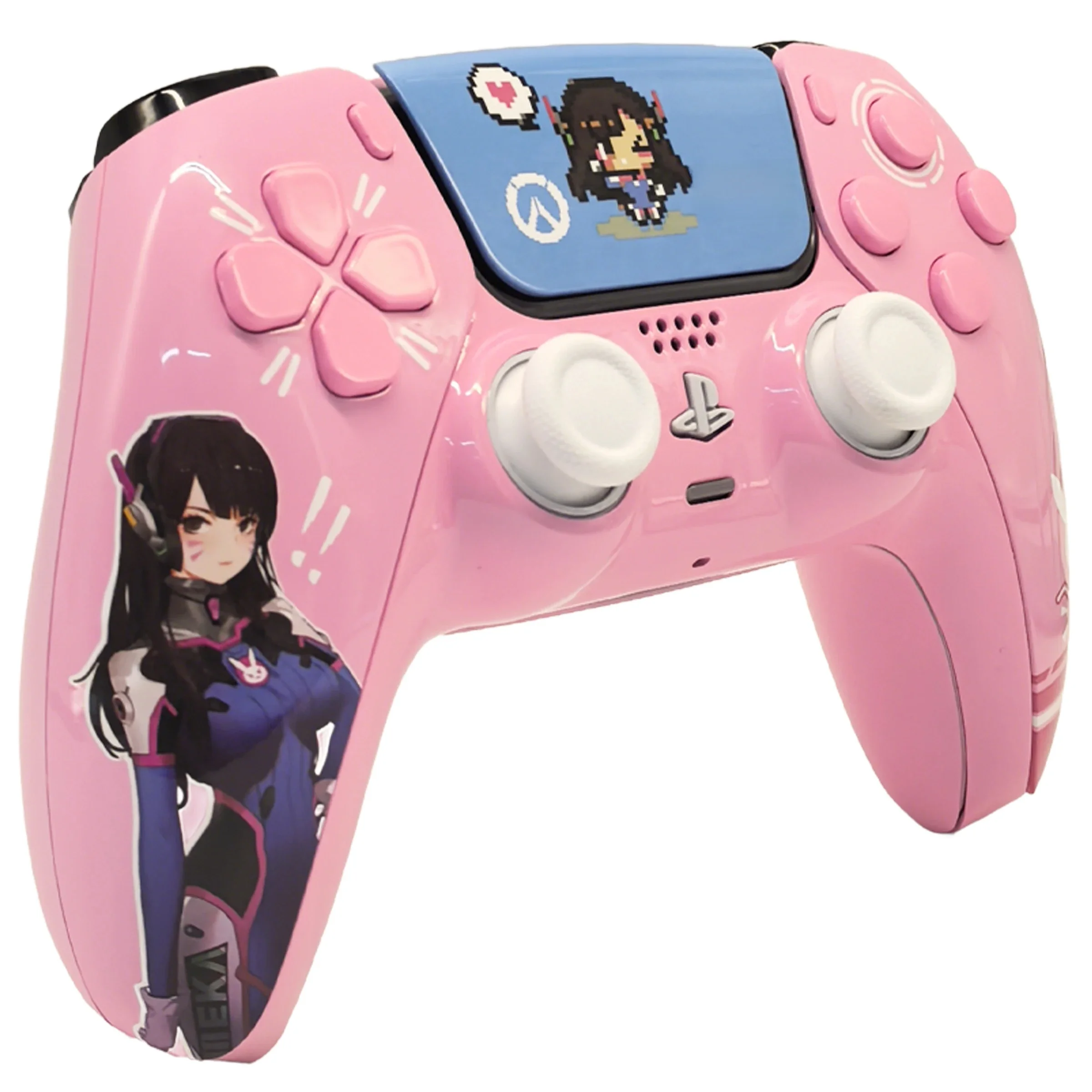 BO5 Piano Baked Enamel DVA Neu Gestaltete Ersatz-Frontschale Touchpad Kompatibel mit PS5-Controller BDM-010/020/030/040/050