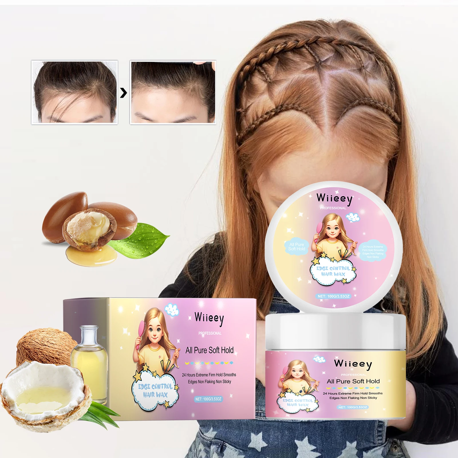 

Dreadlock Styling Wax Nourishing Hair Reduced Breakage Loss Easy Shape Long Lasting Three-Dimensional Softing Smoothing Hair Mud