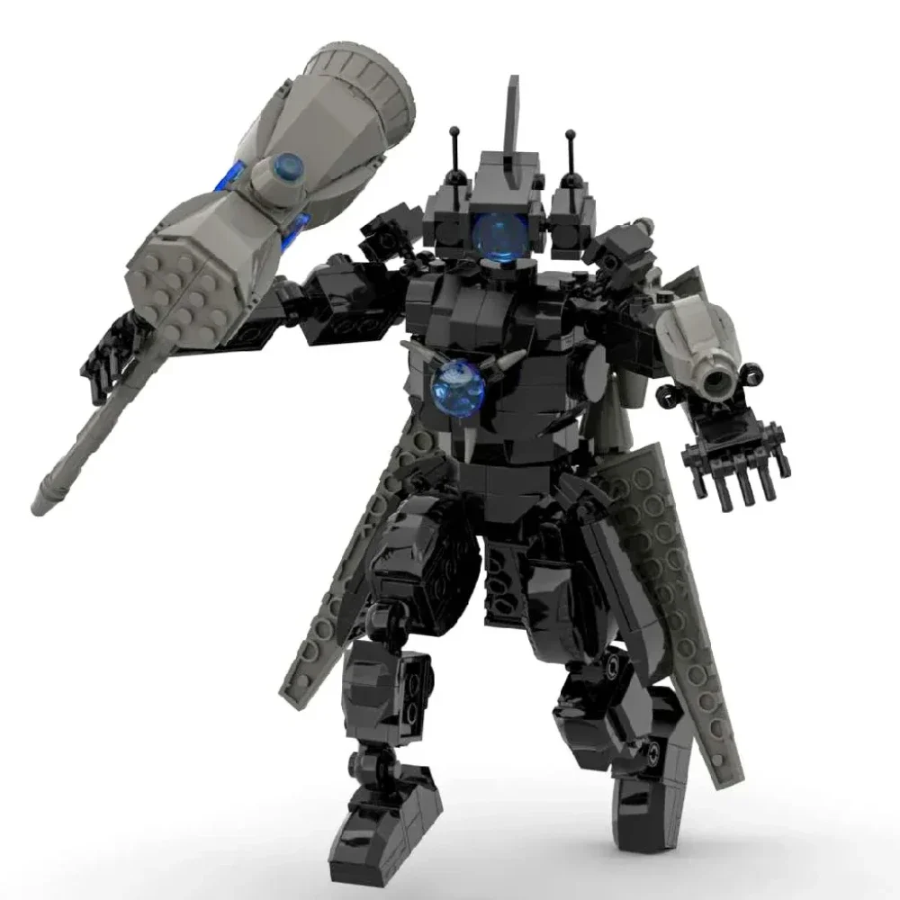 MOC Titan Speakermen – figurine modèle camée de vues d'anime amusantes: pour toilettes lego Skibidi, 444 pièces, blocs de Construction, jouets