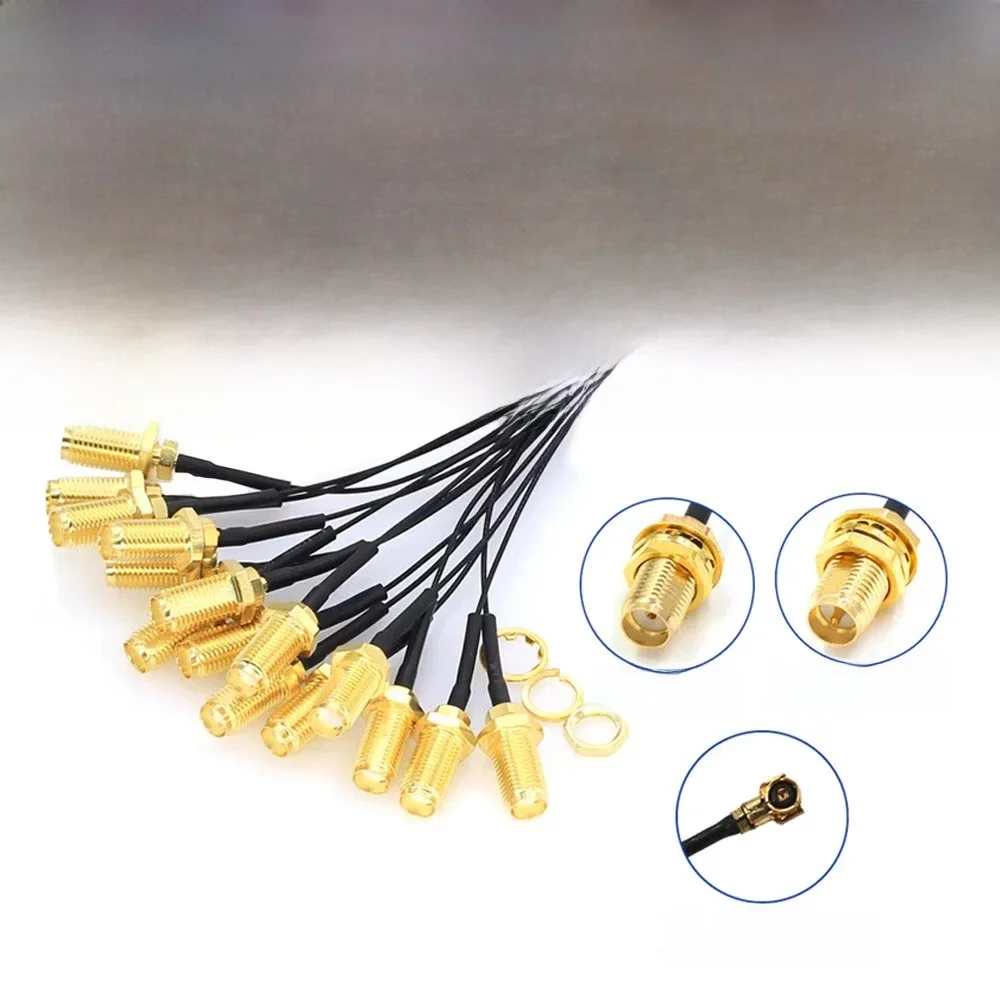 5 sztuk kabel łączący SMA żeński do IPX4 MHF4 do SMA żeński RF0.81 antena RG0.81MM montaż kabla RP-SMA-K — zdjęcie 2