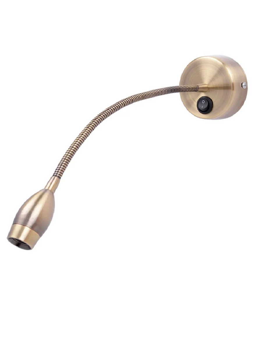 

3W 110V/220V Vintage Led Gooseneck Over Bed Wall Reading Light