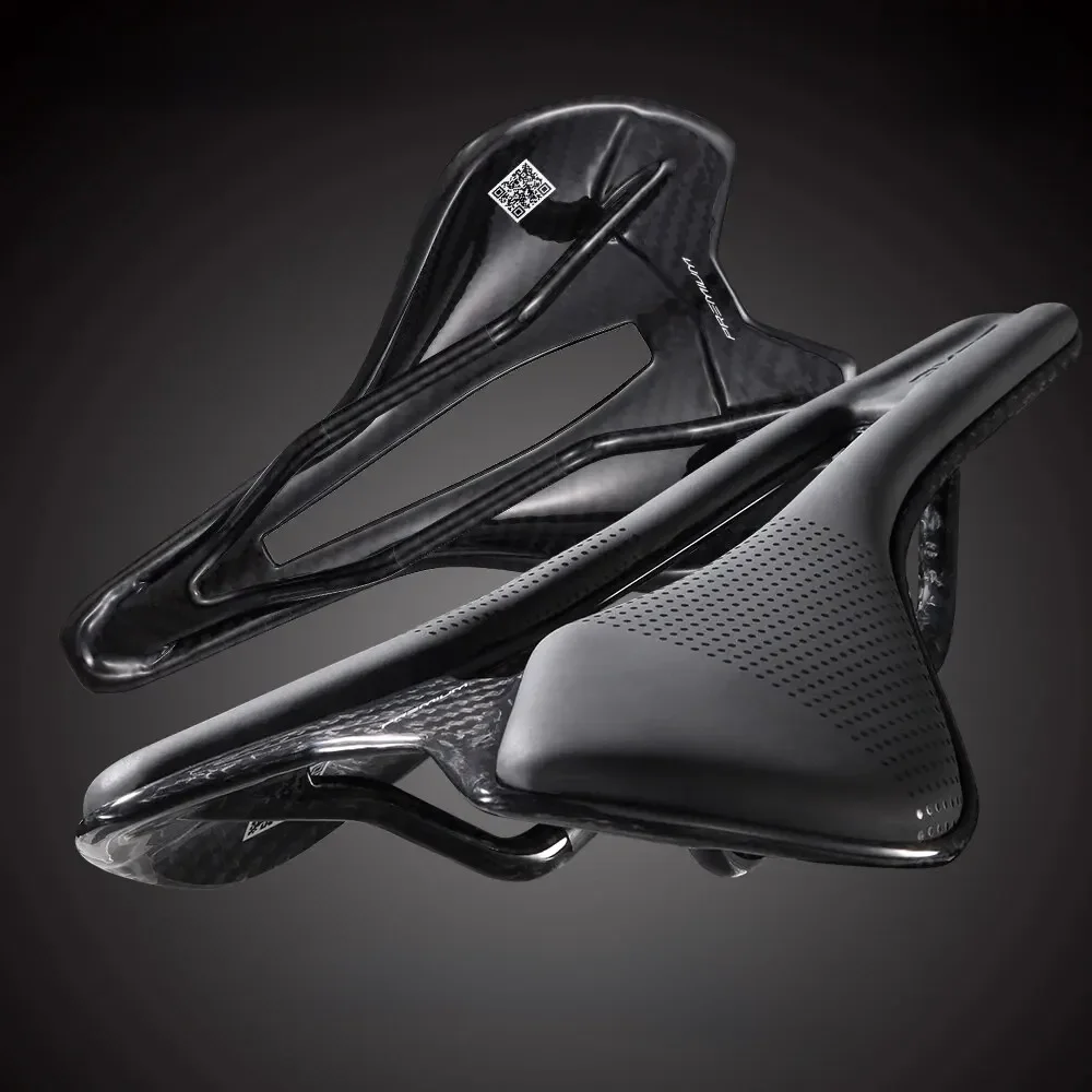 AliExpress RYET Bike Saddle Super Light Full Carbon Racing Cycling Saddle 110g 7x9mm Oval Carbon Rails Superflow Road Bicycle Seat Cushion