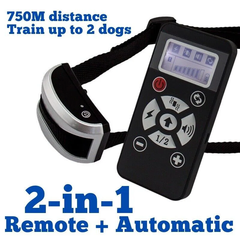 20 Pcs Dog 800M Remote Control Electronic Shock Collar Dog Trainer Bark Stopper Trainer Hand Automatic Integrated Charging Water