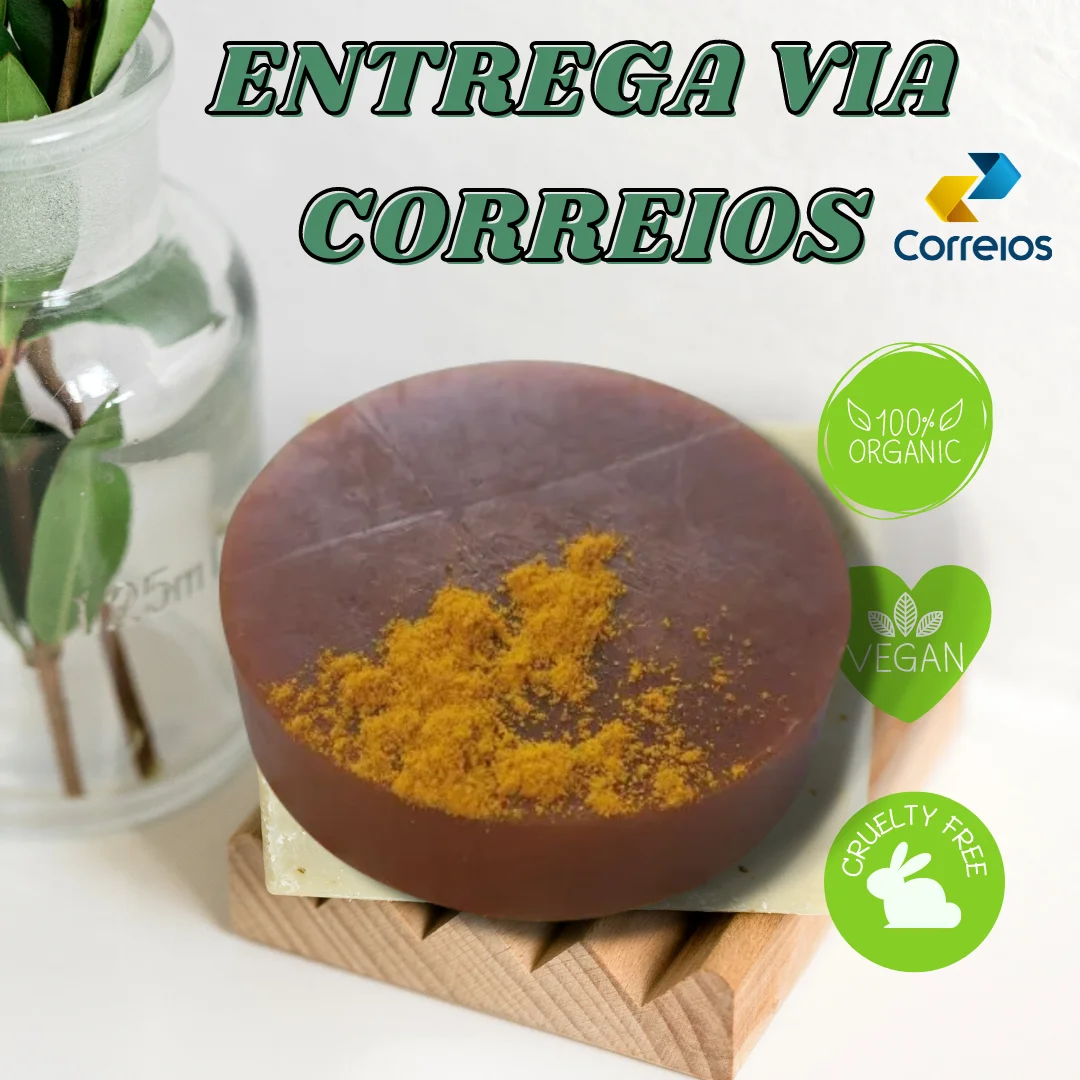 Sabonete de AÇAFRÃO Redução de pelos, antiacne, antifoliculite. ORGÂNICO.