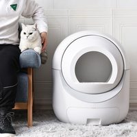 Smart cat bed, self-cleaning system, no smell, little noise, suitable for multiple cats, white color