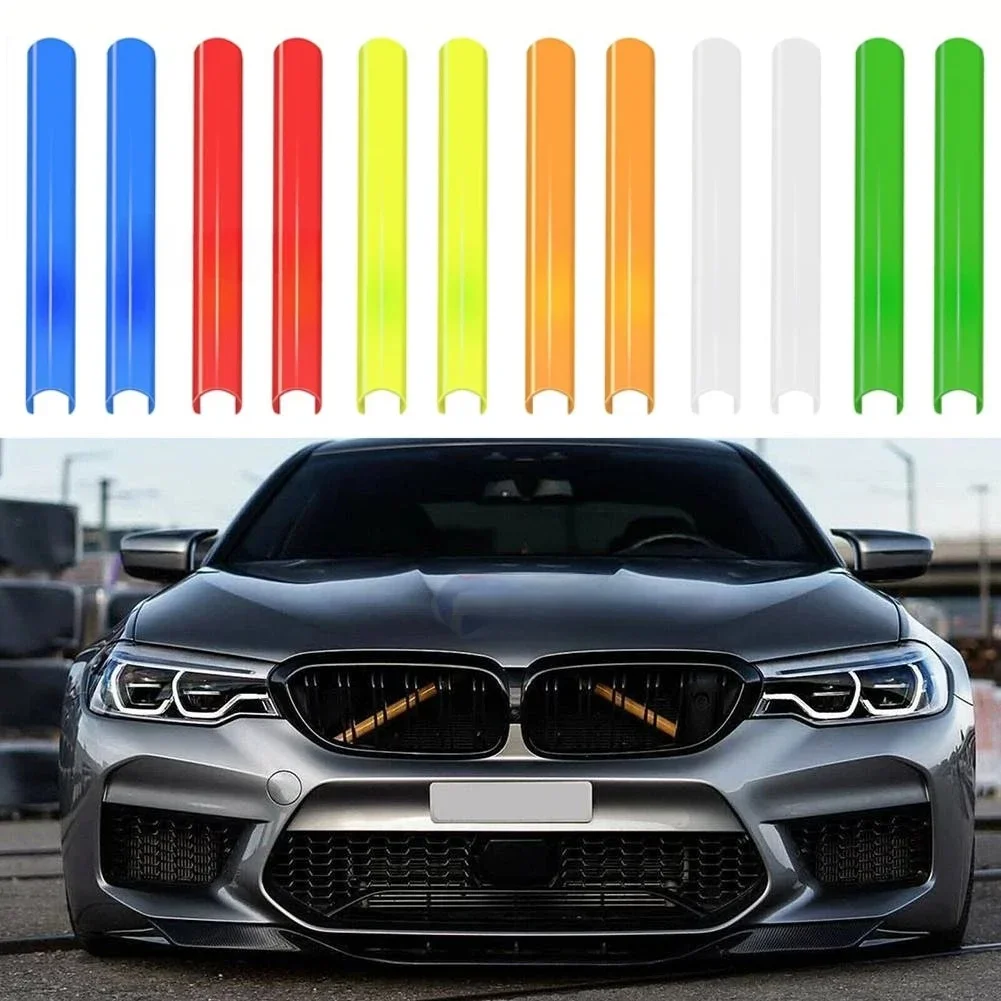 Bande de garniture de calandre de voiture, 2 pièces, pour BMW série 1 2 3 4 F30 F31 F32 F34 F35 F36 G20 G21 G28 G29 F20 F21 F22 F23 F24 F44 F40