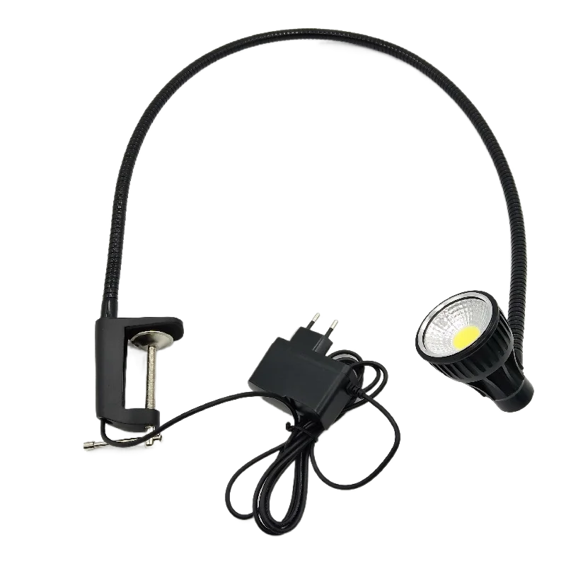 Luz de trabajo de Banco LED con cuello de cisne, 10W, 110V, 220V